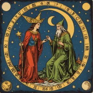Combinação das cartas A Lua e O Mago no amor