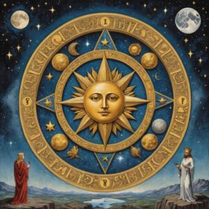 Combinação das cartas A Lua e O Mundo na vida espiritual