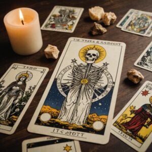 Combinação das cartas A Morte e A Estrela em momentos de transição