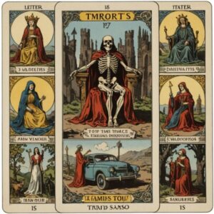 Combinação das cartas A Morte e O Carro em momentos de transição
