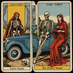 Combinação das cartas A Morte e O Carro na saúde