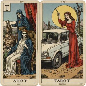 Combinação das cartas A Morte e O Carro no trabalho