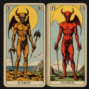 Combinação das cartas A Morte e O Diabo na saúde