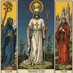 Combinação das cartas A Morte e O Eremita na vida espiritual