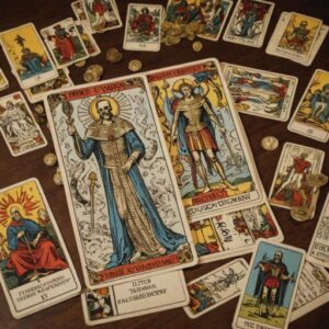 Combinação das cartas A Morte e O Julgamento em momentos de transição