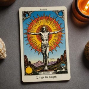 Combinação das cartas A Morte e O Sol como conselho do dia