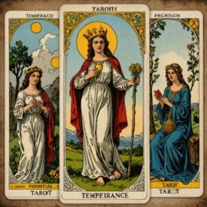 Combinação das cartas A Temperança e A Força na vida espiritual