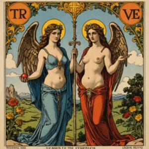 Combinação das cartas A Temperança e A Força no amor