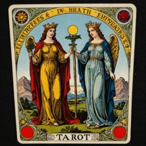 Combinação das cartas A Temperança e A Imperatriz na saúde