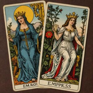 Combinação das cartas A Temperança e A Imperatriz na vida espiritual