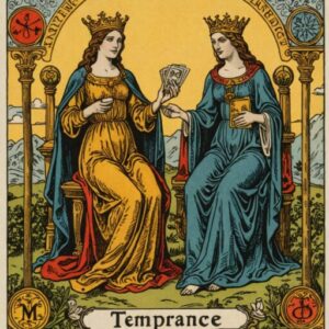 Combinação das cartas A Temperança e A Imperatriz na vida financeira