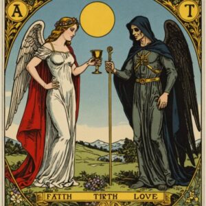 Combinação das cartas A Temperança e A Morte no amor
