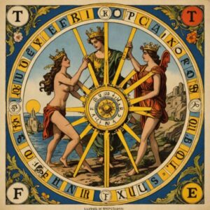 Combinação das cartas A Temperança e A Roda da Fortuna em relacionamentos