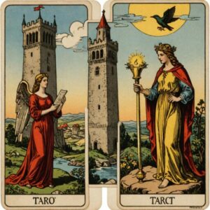 Combinação das cartas A Temperança e A Torre em relacionamentos