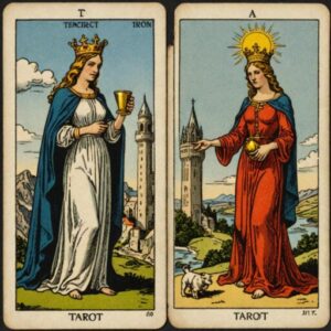 Combinação das cartas A Temperança e A Torre no trabalho