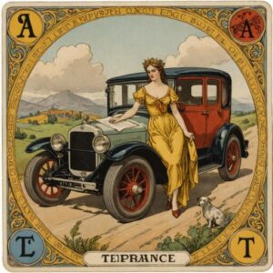 Combinação das cartas A Temperança e O Carro no trabalho