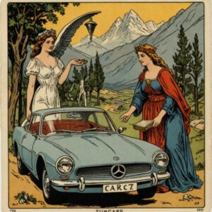 Combinação das cartas A Temperança e O Carro sobre o futuro