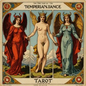 Combinação das cartas A Temperança e O Diabo na vida espiritual
