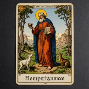 Combinação das cartas A Temperança e O Eremita como conselho do dia