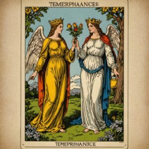 Combinação das cartas A Temperança e O Hierofante em relacionamentos