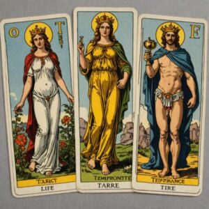 Combinação das cartas A Temperança e O Hierofante na vida financeira