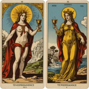 Combinação das cartas A Temperança e O Hierofante no trabalho