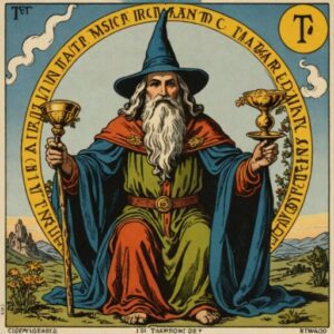 Combinação das cartas A Temperança e O Mago como conselho do dia
