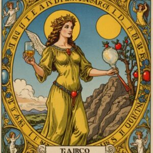 Combinação das cartas A Temperança e O Mundo no trabalho