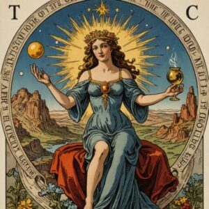 Combinação das cartas A Temperança e O Mundo sobre o futuro
