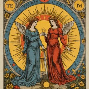 Combinação das cartas A Temperança e O Sol no amor