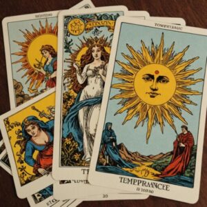 Combinação das cartas A Temperança e O Sol sobre decisões difíceis