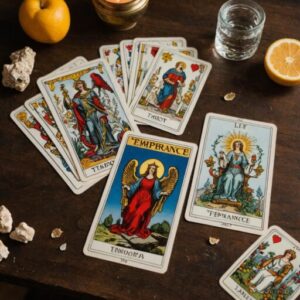 Combinação das cartas A Temperança e Os Enamorados na vida espiritual