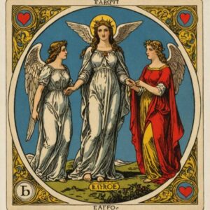 Combinação das cartas A Temperança e Os Enamorados no amor