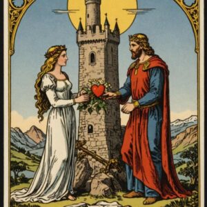 Combinação das cartas A Torre e A Força no amor