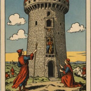 Combinação das cartas A Torre e A Força no trabalho