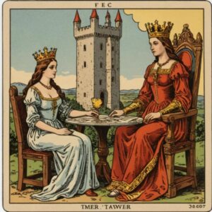 Combinação das cartas A Torre e A Imperatriz no trabalho