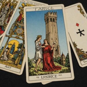 Combinação das cartas A Torre e A Justiça como conselho do dia