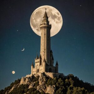 Combinação das cartas A Torre e A Lua como conselho do dia