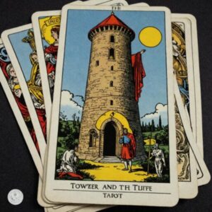 Combinação das cartas A Torre e A Morte na vida financeira