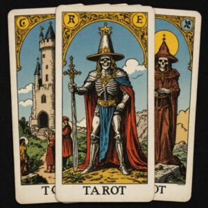 Combinação das cartas A Torre e A Morte sobre decisões difíceis