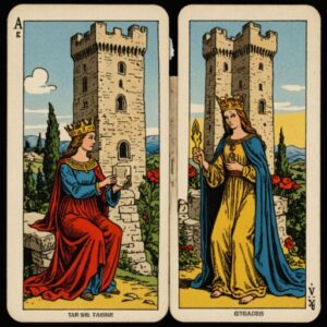 Combinação das cartas A Torre e A Sacerdotisa em relacionamentos