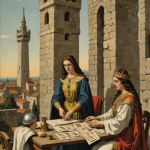 Combinação das cartas A Torre e A Sacerdotisa no trabalho