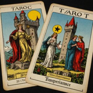Combinação das cartas A Torre e A Temperança na vida espiritual