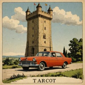 Combinação das cartas A Torre e O Carro como conselho do dia