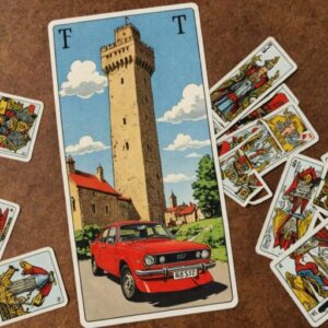 Combinação das cartas A Torre e O Carro na vida espiritual