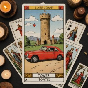 Combinação das cartas A Torre e O Carro no amor
