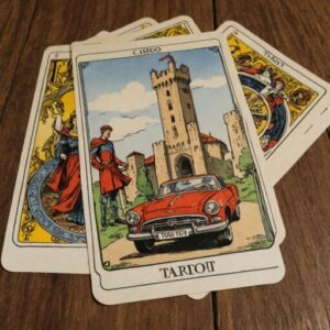 Combinação das cartas A Torre e O Carro sobre decisões difíceis