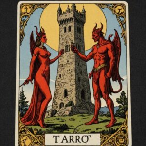 Combinação das cartas A Torre e O Diabo em relacionamentos