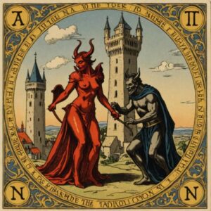 Combinação das cartas A Torre e O Diabo no amor