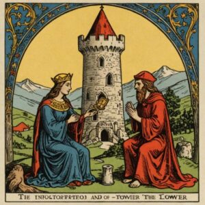 Combinação das cartas A Torre e O Eremita no amor